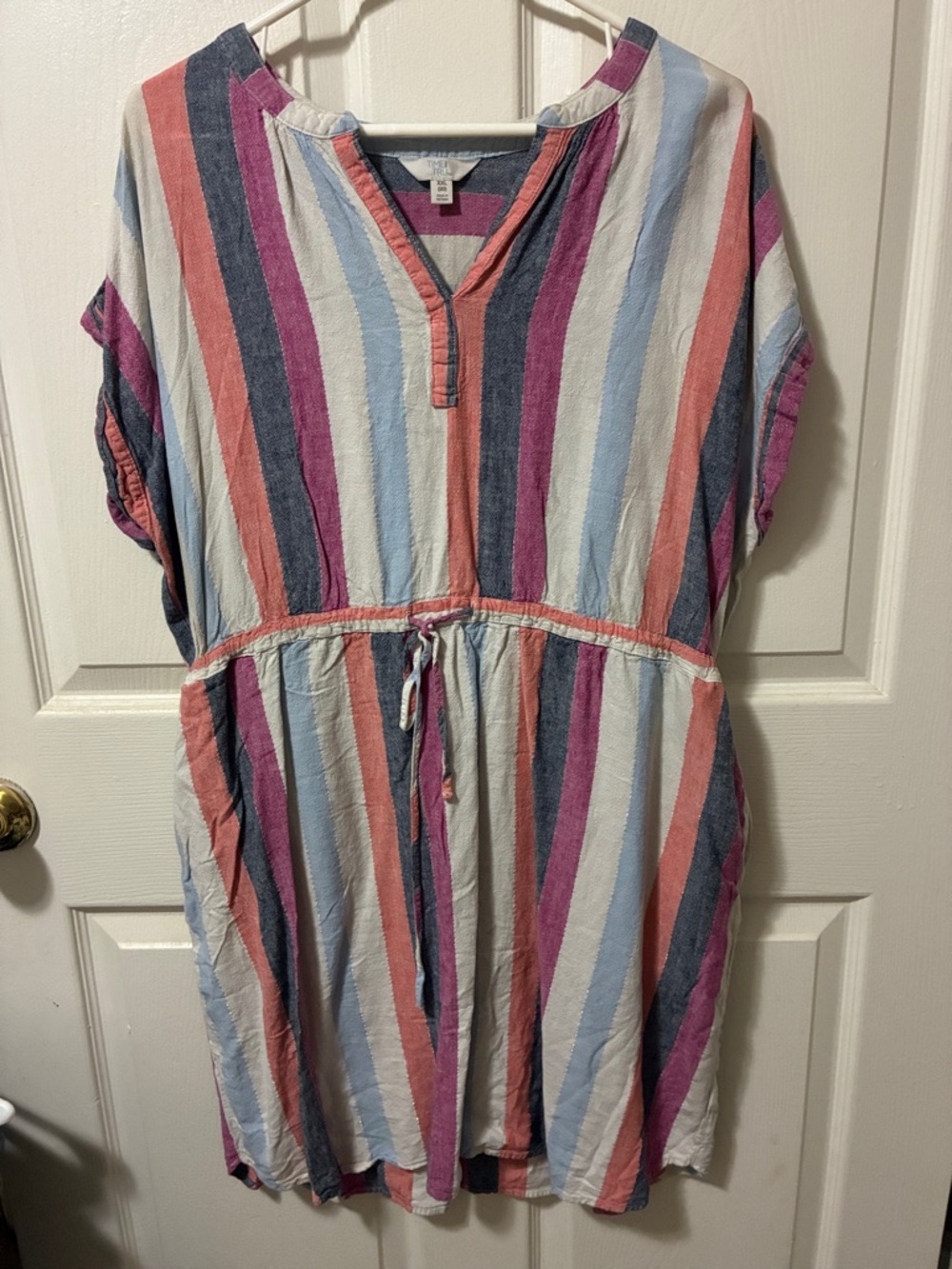 Time and Tru Multicolor Striped Mini Dress